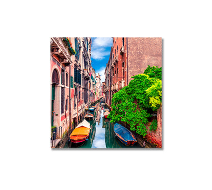 Colorful Houses in Burano Venice Italy Canvas Print-Canvas Print-CetArt-1 panel-12x12 inches-CetArt