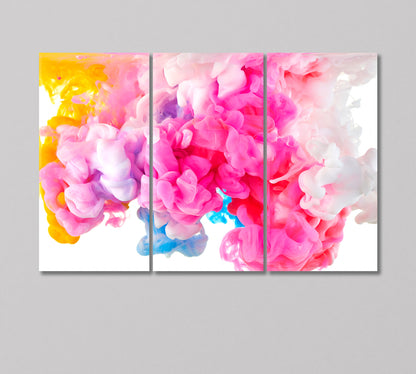 Abstract Multicolored Smoke Canvas Print-Canvas Print-CetArt-3 Panels-36x24 inches-CetArt