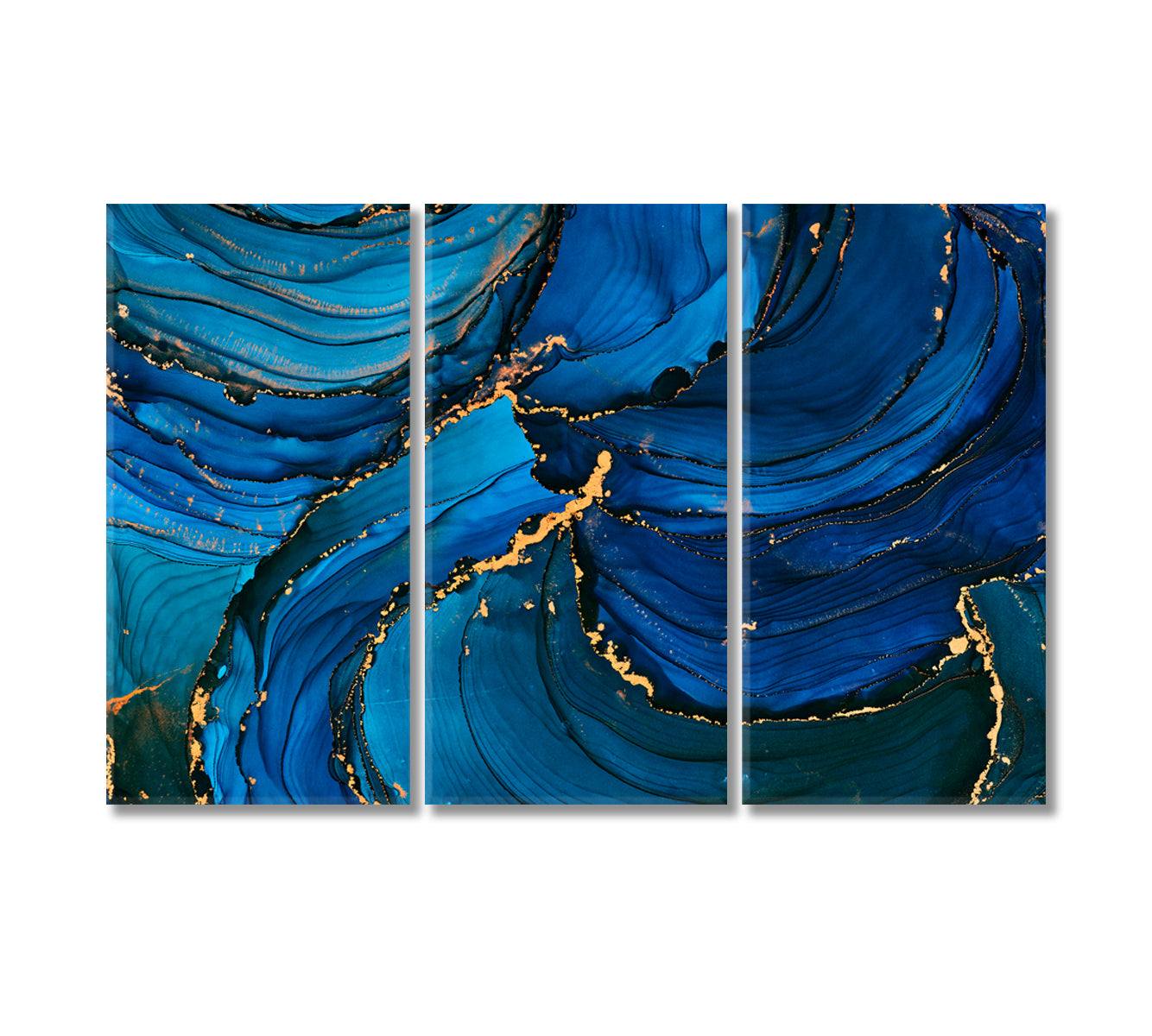 Natural Luxury Abstract Stormy Waves Canvas Print-Canvas Print-CetArt-1 Panel-24x16 inches-CetArt