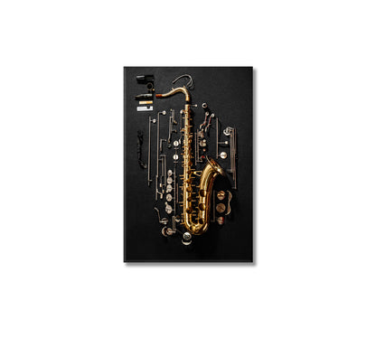 Tenor Saxophone Canvas Print-Canvas Print-CetArt-1 panel-16x24 inches-CetArt