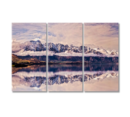 Remarkables Queenstown New Zealand Canvas Print-Canvas Print-CetArt-3 Panels-36x24 inches-CetArt