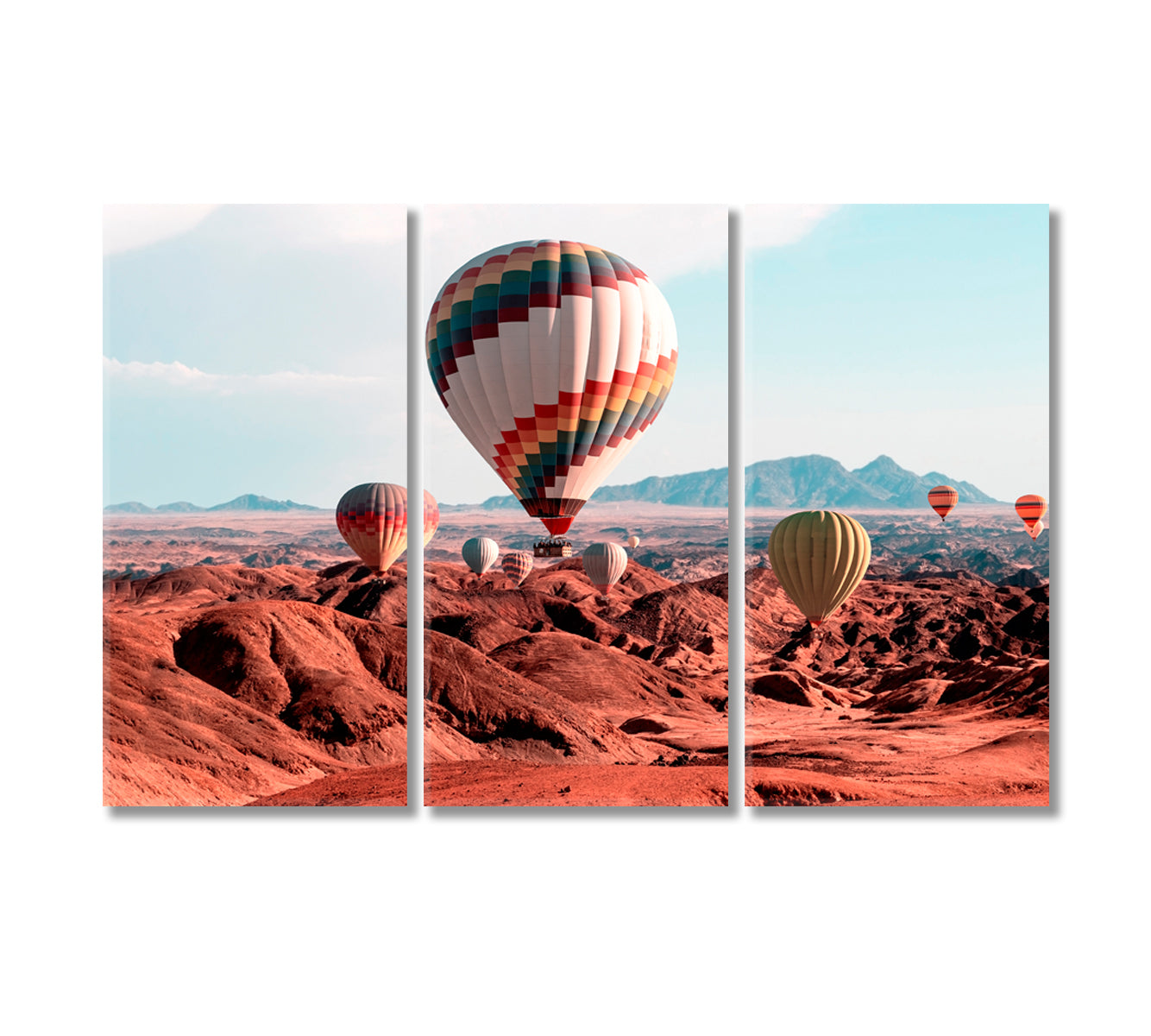 Colorful Balloons Africa Namibia Canvas Print-Canvas Print-CetArt-3 Panels-36x24 inches-CetArt