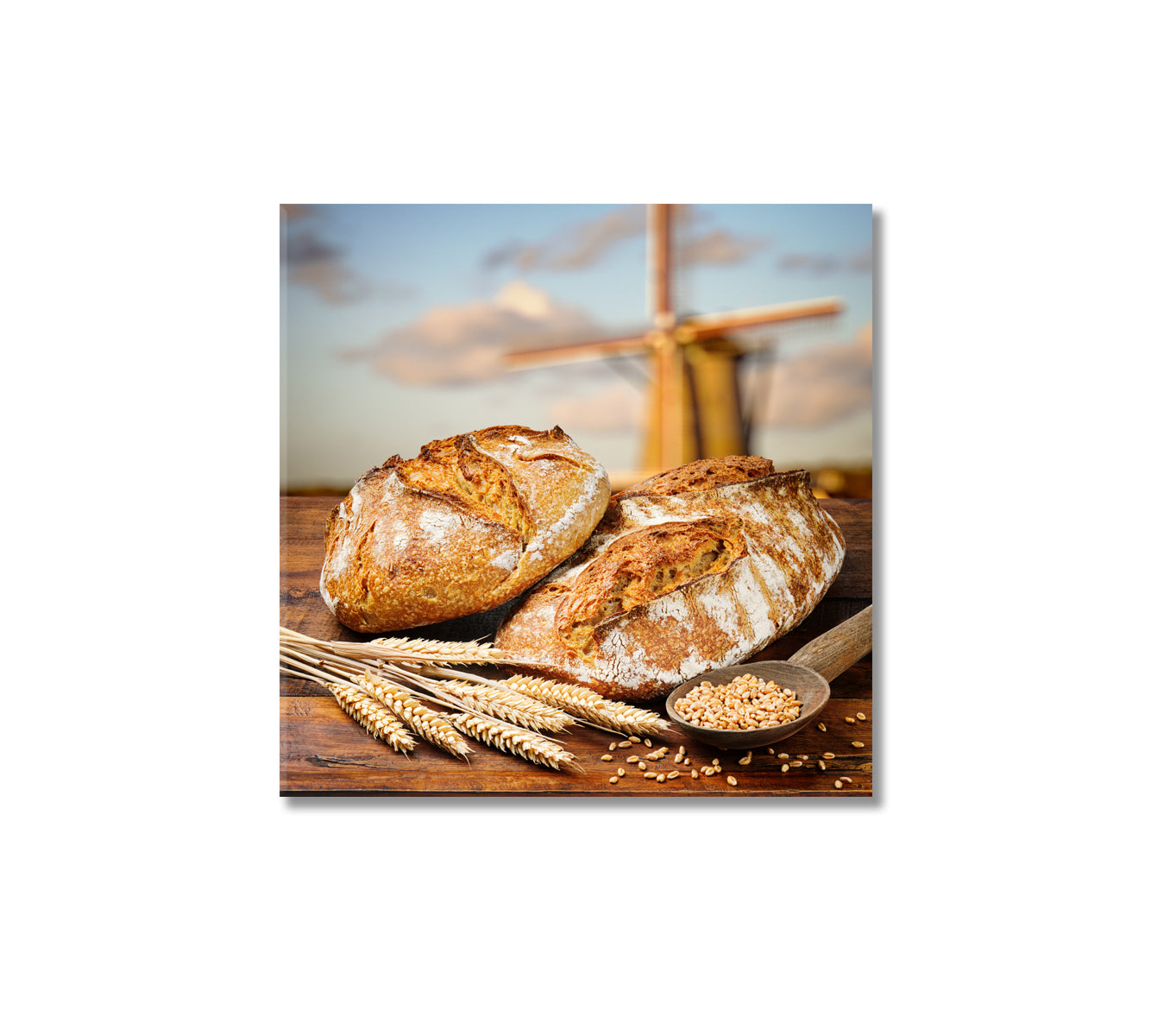 Freshly Baked Bread Canvas Print-Canvas Print-CetArt-1 panel-12x12 inches-CetArt