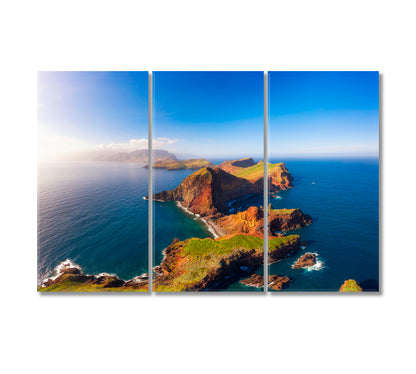 Ponta de Sao Lourenco Peninsula Madeira Islands Portugal Canvas Print-Canvas Print-CetArt-3 Panels-36x24 inches-CetArt