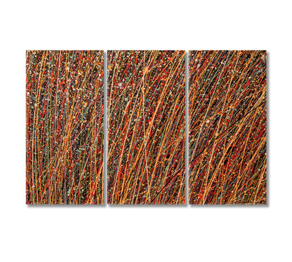 Abstract Colorful Paint Splash Canvas Print-Canvas Print-CetArt-3 Panels-36x24 inches-CetArt