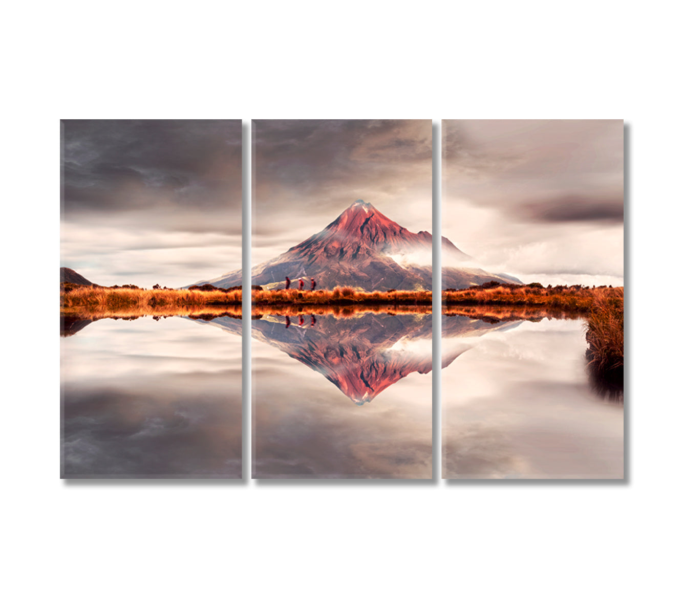 Mount Taranaki New Zealand Canvas Print-Canvas Print-CetArt-3 Panels-36x24 inches-CetArt