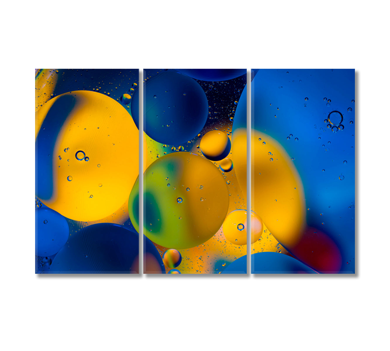 Colorful Abstract Glowing Bubbles Canvas Print-Canvas Print-CetArt-3 Panels-36x24 inches-CetArt