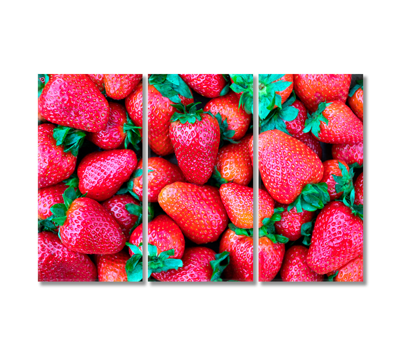 Sweet Ripe Strawberry Canvas Print-Canvas Print-CetArt-3 Panels-36x24 inches-CetArt