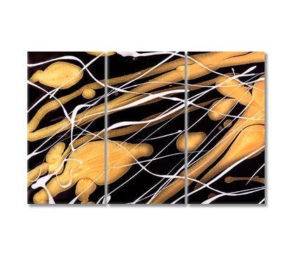 Abstract Fluid Wavy Pattern Canvas Print-Canvas Print-CetArt-3 Panels-36x24 inches-CetArt