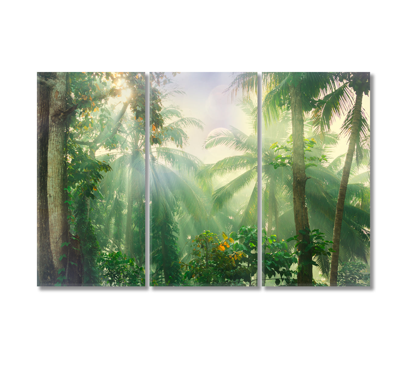 Beautiful Tropical Jungle Canvas Print-Canvas Print-CetArt-3 Panels-36x24 inches-CetArt