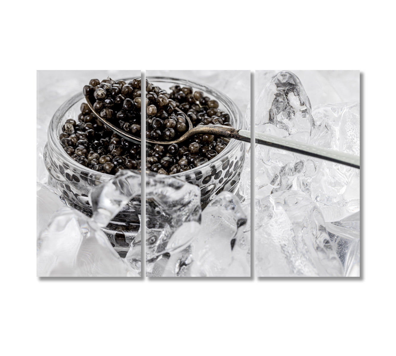 Natural Black Caviar Canvas Print-Canvas Print-CetArt-3 Panels-36x24 inches-CetArt