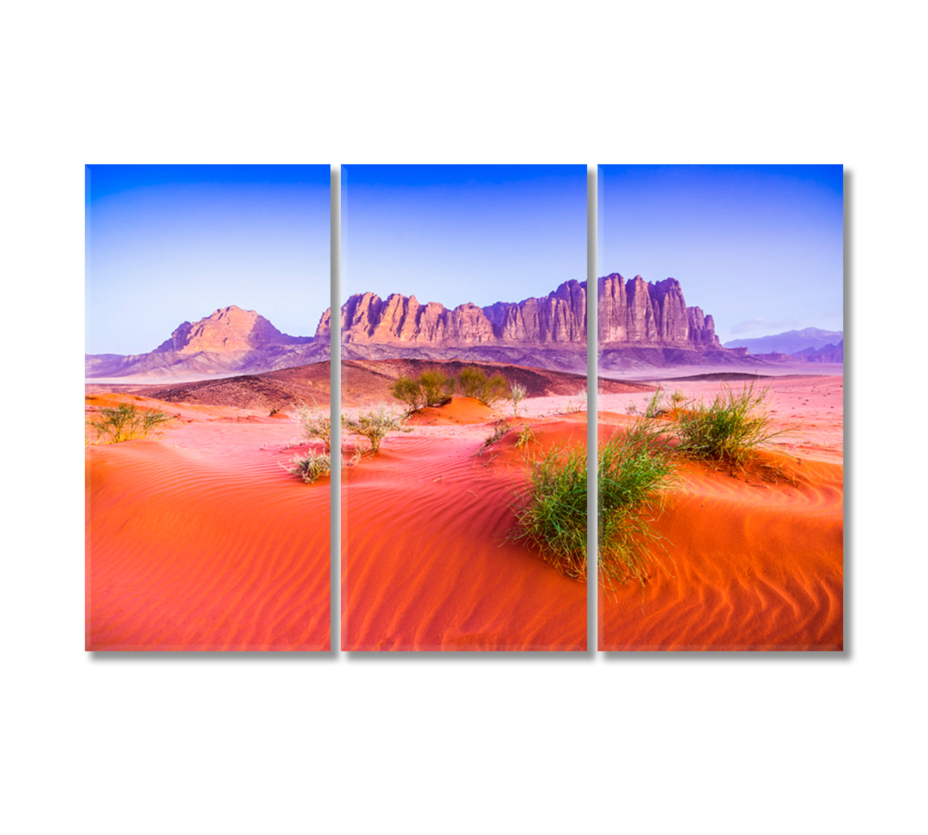 Al Qattara Mountain in Valley of the Moon Arabia Desert Canvas Print-Canvas Print-CetArt-3 Panels-36x24 inches-CetArt