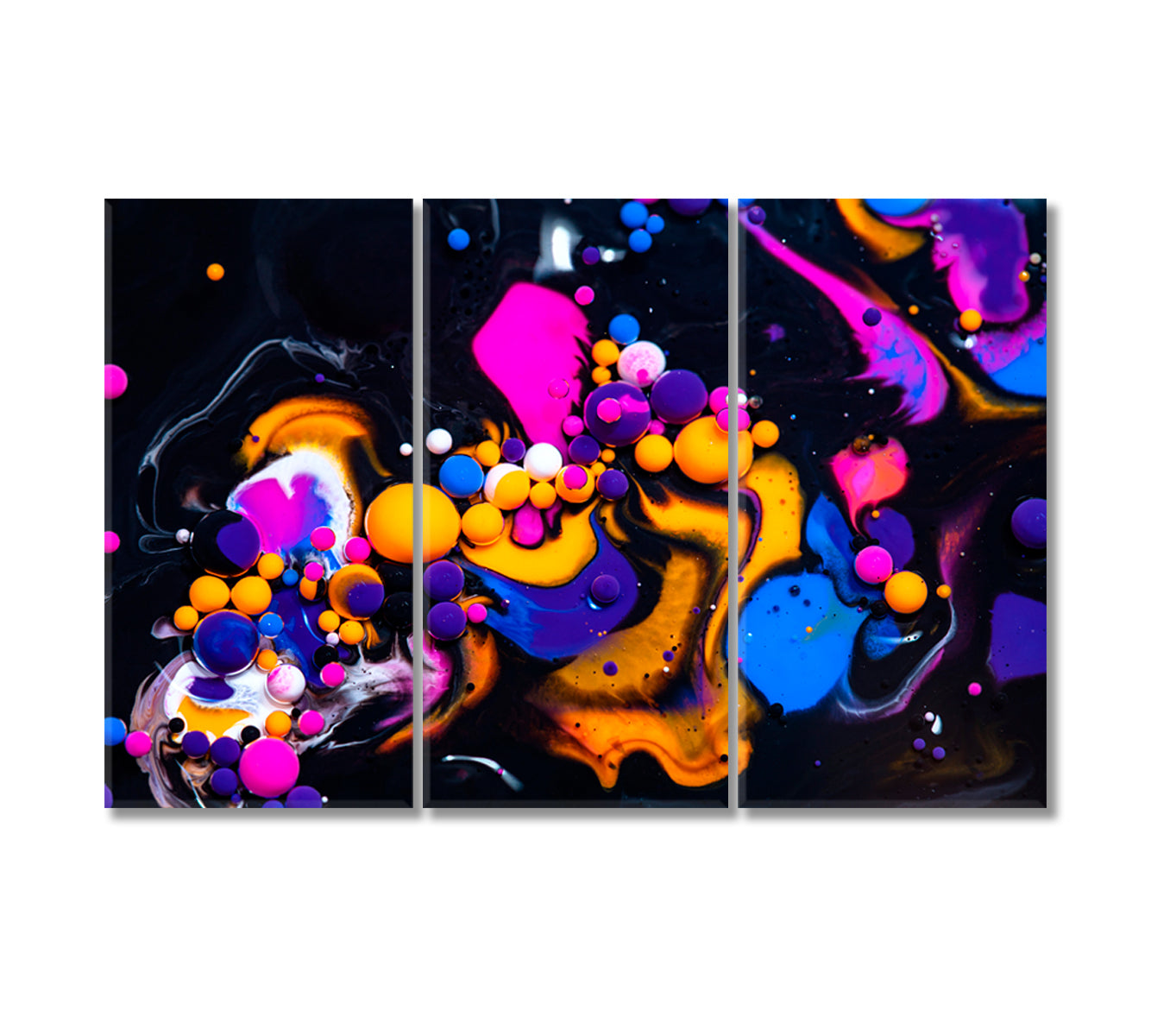 Abstract Liquid Bubbles Canvas Print-Canvas Print-CetArt-3 Panels-36x24 inches-CetArt