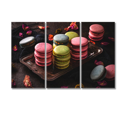 Macaron Cookies Canvas Print-Canvas Print-CetArt-3 Panels-36x24 inches-CetArt
