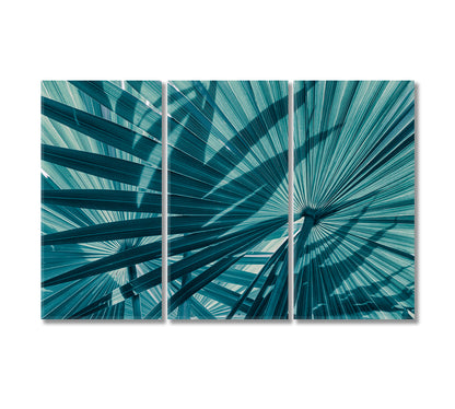 Abstract Tropical Leaves Canvas Print-Canvas Print-CetArt-3 Panels-36x24 inches-CetArt