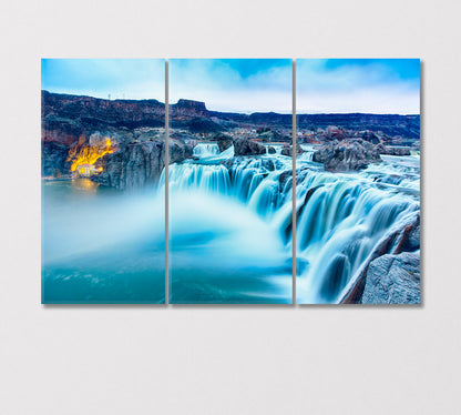 Shoshone Falls Idaho USA Canvas Print-Canvas Print-CetArt-3 Panels-36x24 inches-CetArt