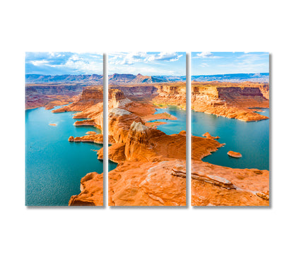 Lake Powell National Park Landscape Canvas Print-Canvas Print-CetArt-3 Panels-36x24 inches-CetArt