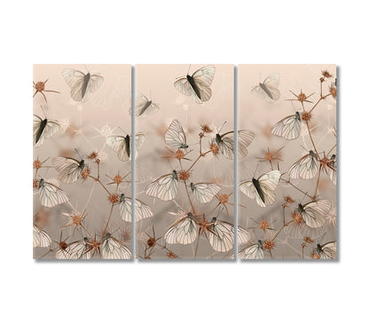 Butterflies Canvas Print-Canvas Print-CetArt-3 Panels-36x24 inches-CetArt