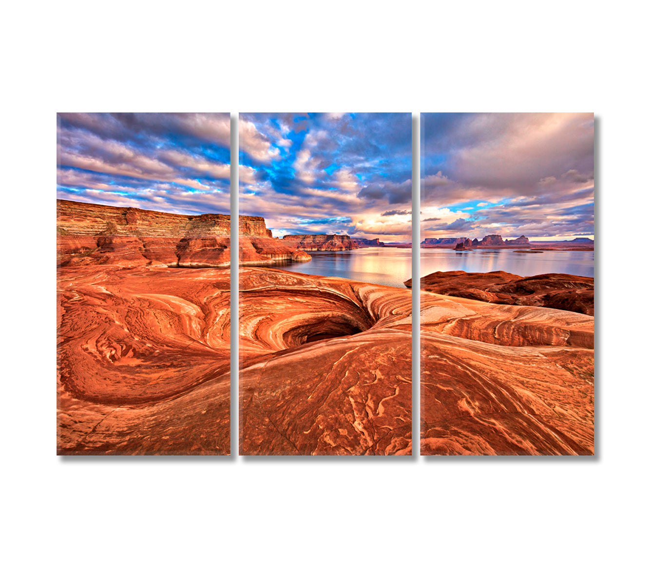 Lake Powell Arizona Canvas Print-Canvas Print-CetArt-3 Panels-36x24 inches-CetArt