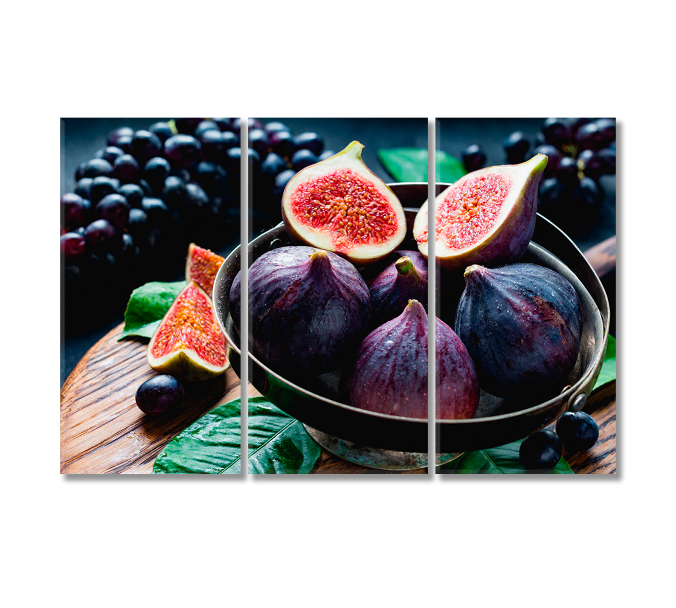 Fresh Figs Canvas Print-Canvas Print-CetArt-3 Panels-36x24 inches-CetArt