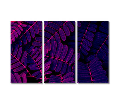 Purple Leaves Canvas Print-Canvas Print-CetArt-3 Panels-36x24 inches-CetArt