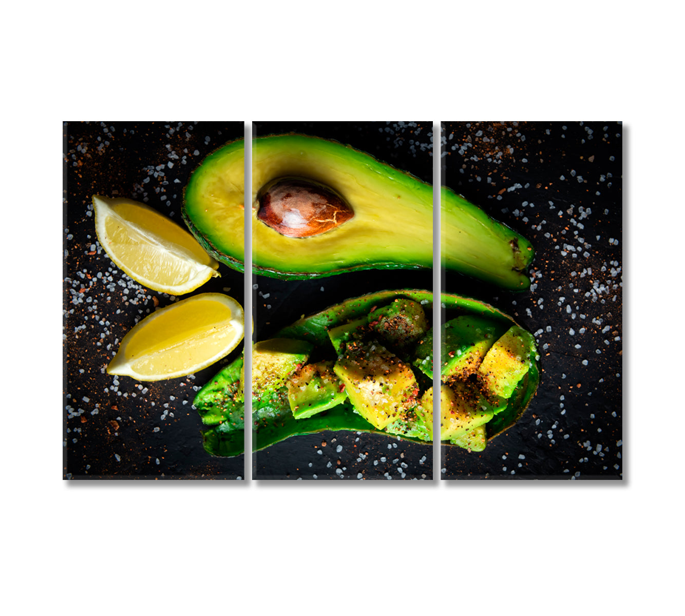 Fresh Avocado Canvas Print-Canvas Print-CetArt-3 Panels-36x24 inches-CetArt