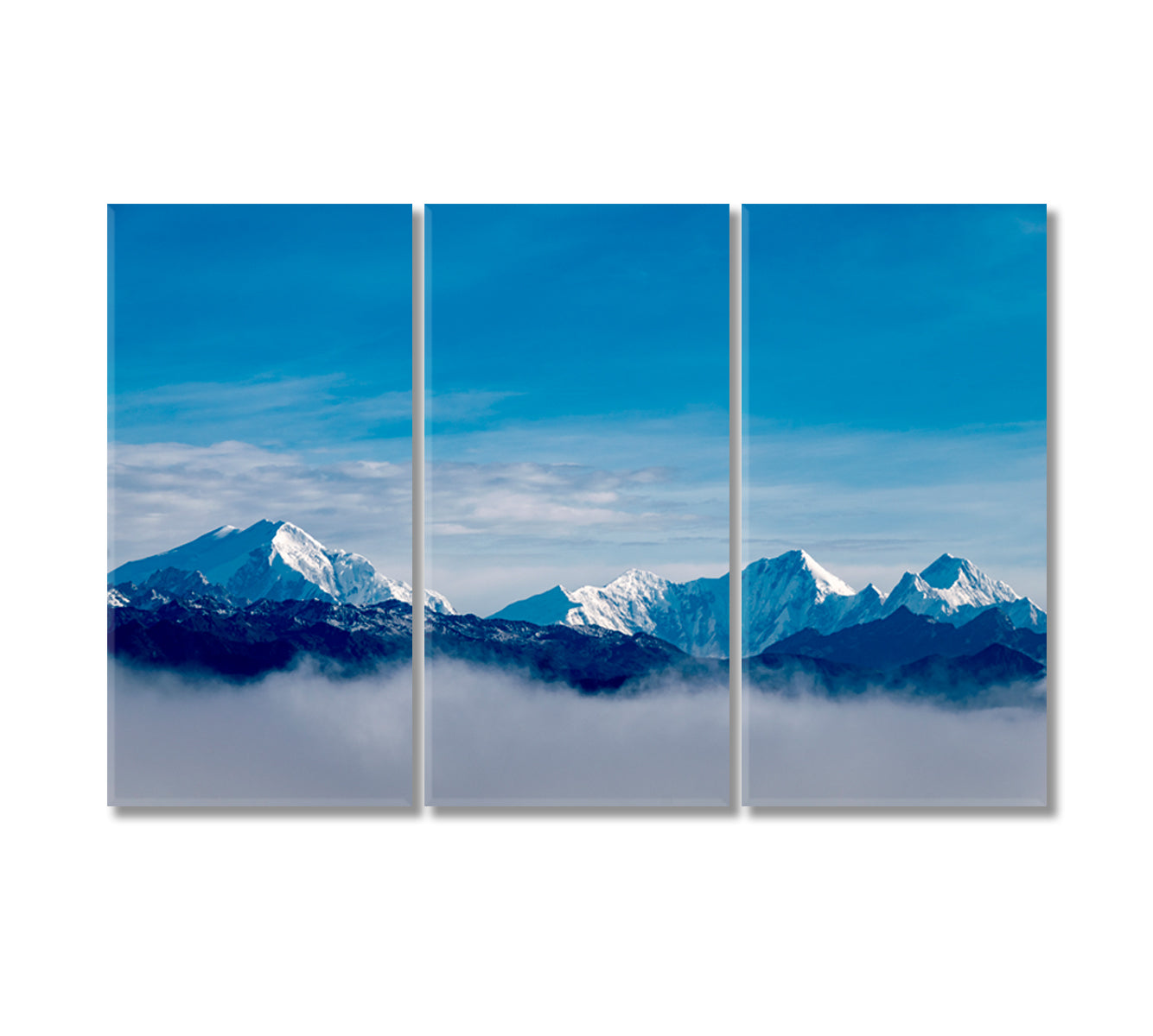 Himalayas Mountains Landscape Canvas Print-Canvas Print-CetArt-3 Panels-36x24 inches-CetArt