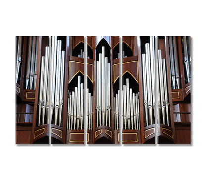 Organ at Christ Church Victoria Canada Canvas Print-Canvas Print-CetArt-5 Panels-36x24 inches-CetArt
