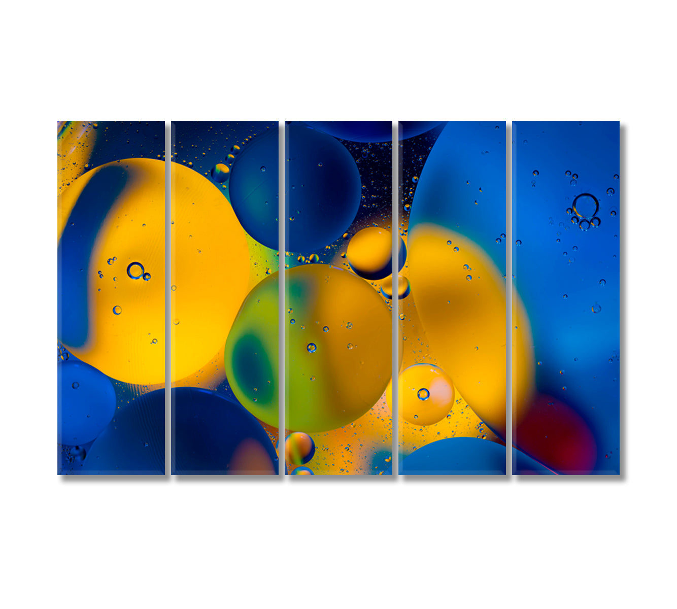 Colorful Abstract Glowing Bubbles Canvas Print-Canvas Print-CetArt-5 Panels-36x24 inches-CetArt