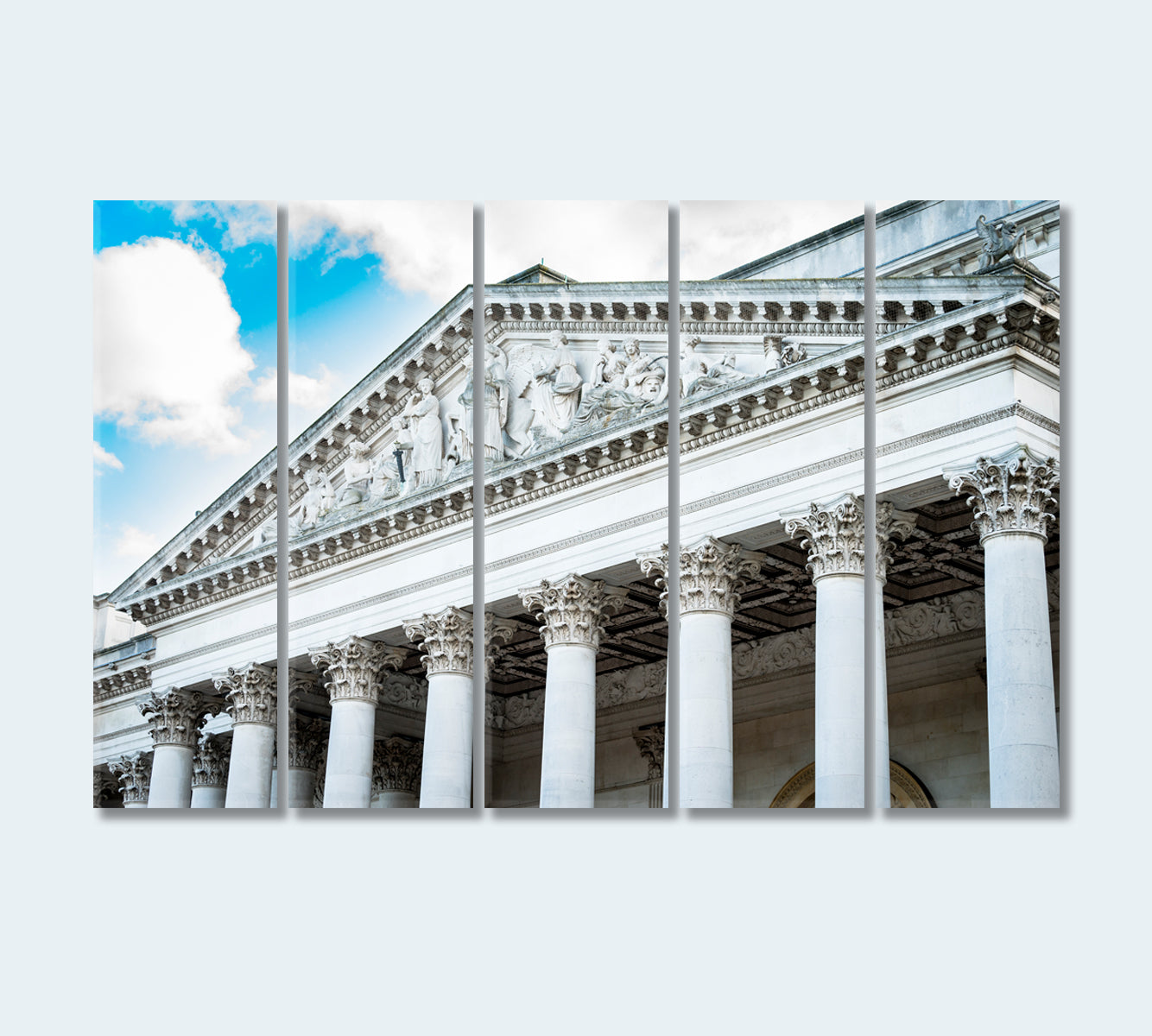 Fitzwilliam Museum Cambridge UK Canvas Print-Canvas Print-CetArt-5 Panels-36x24 inches-CetArt