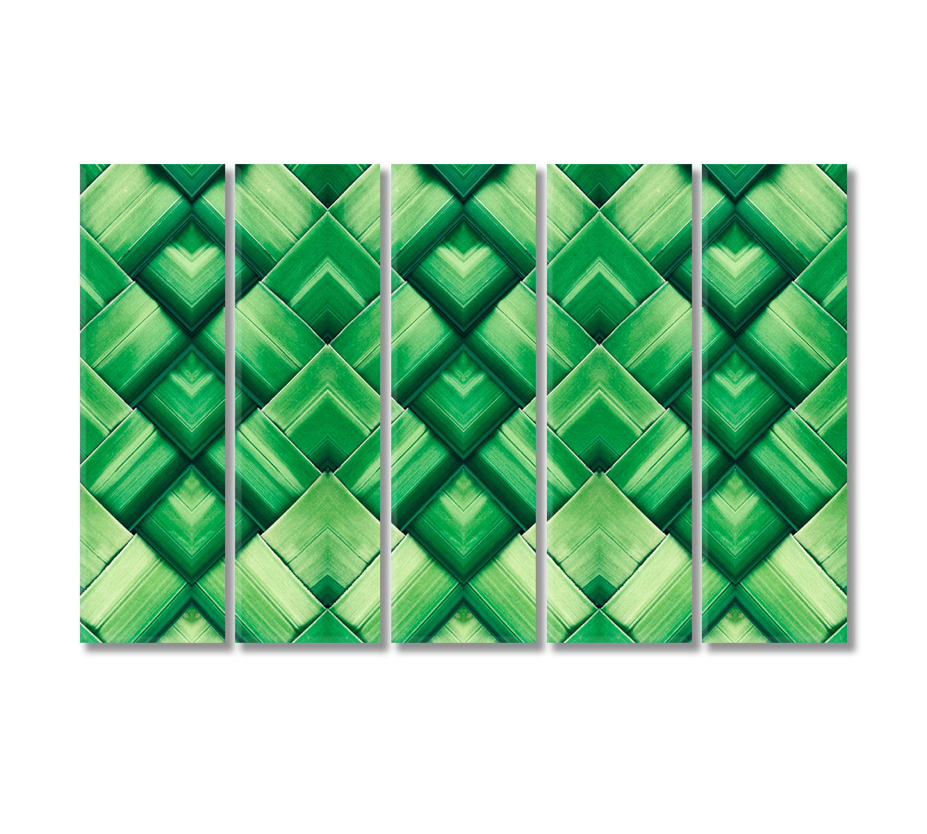 Abstract Palm Leaf Canvas Print-Canvas Print-CetArt-5 Panels-36x24 inches-CetArt