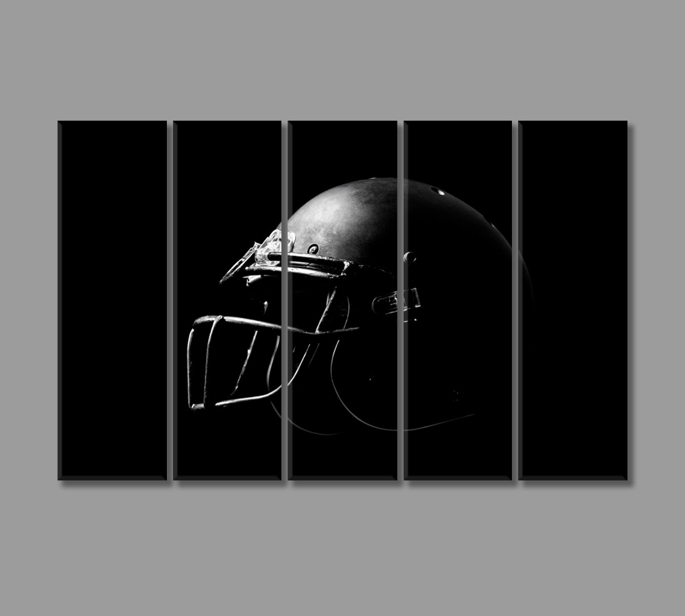 American Football Helmet Canvas Print-Canvas Print-CetArt-5 Panels-36x24 inches-CetArt