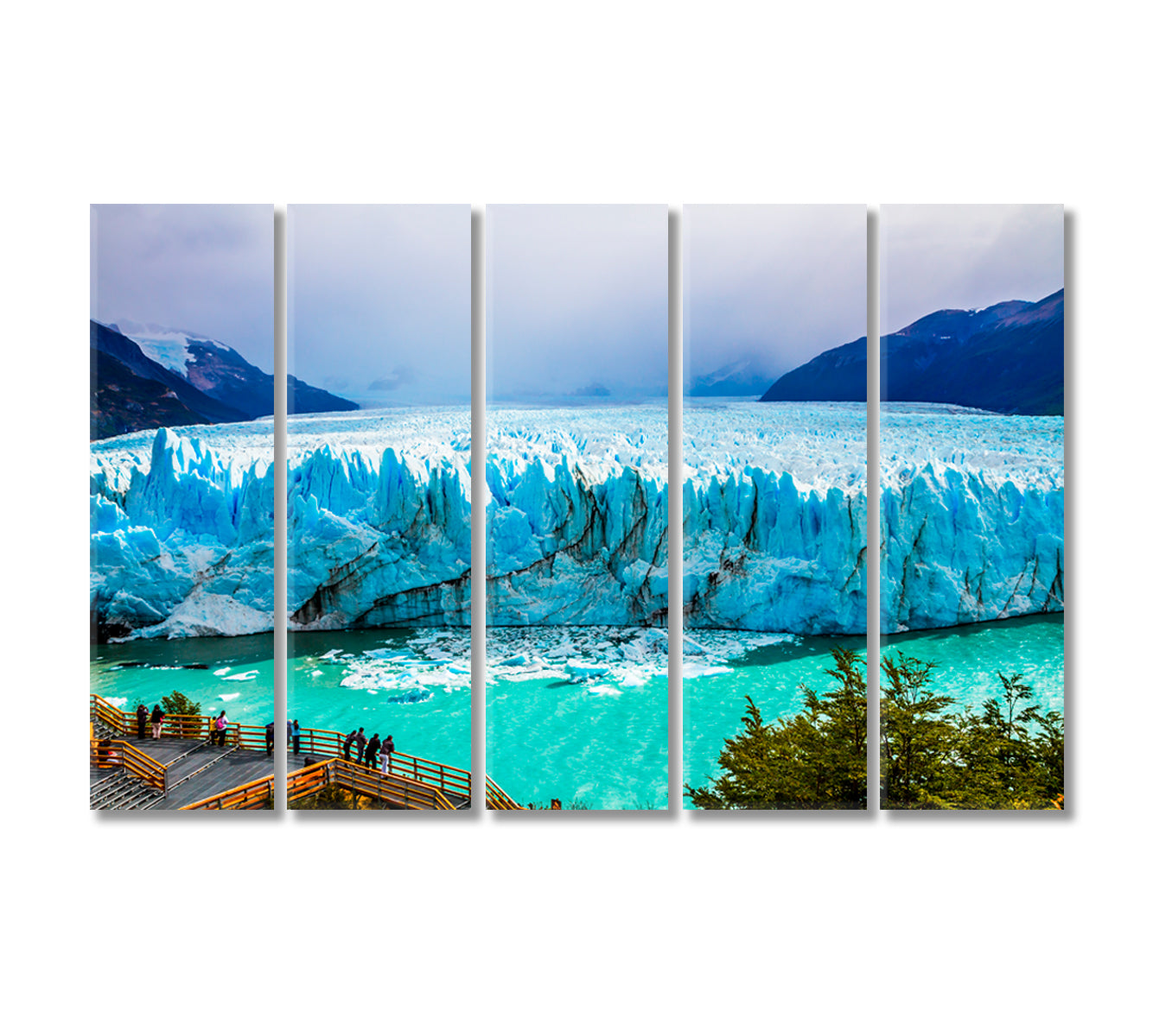 Perito Moreno Glacier Patagonia Argentina Canvas Print-Canvas Print-CetArt-5 Panels-36x24 inches-CetArt