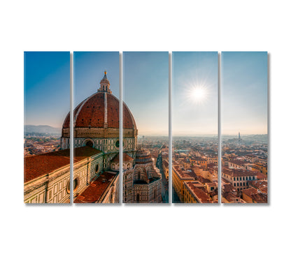 Santa Maria del Fiore Duomo Florence Italy Canvas Print-Canvas Print-CetArt-5 Panels-36x24 inches-CetArt
