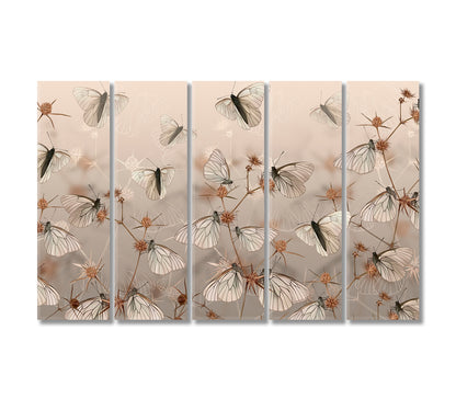 Butterflies Canvas Print-Canvas Print-CetArt-5 Panels-36x24 inches-CetArt