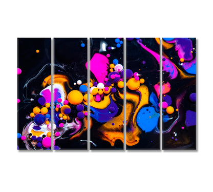 Abstract Liquid Bubbles Canvas Print-Canvas Print-CetArt-5 Panels-36x24 inches-CetArt