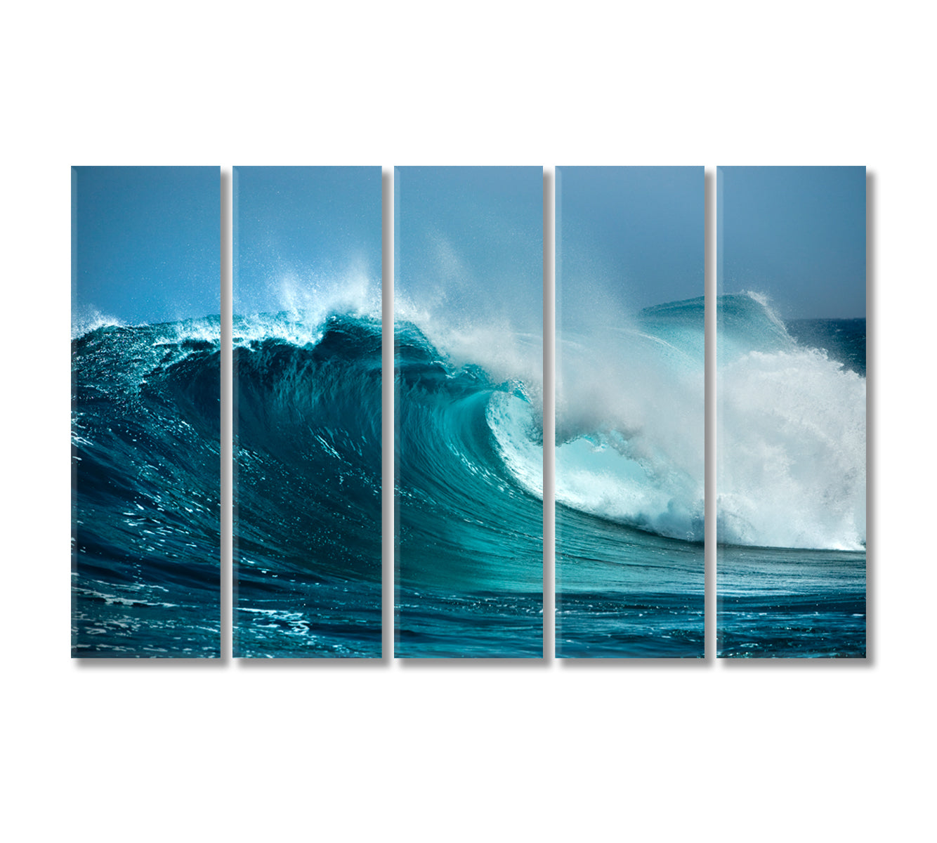 Ocean Wave Canvas Print-Canvas Print-CetArt-5 Panels-36x24 inches-CetArt