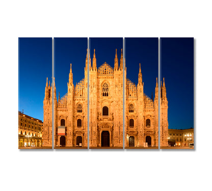 Piazza del Duomo Italy Canvas Print-Canvas Print-CetArt-5 Panels-36x24 inches-CetArt