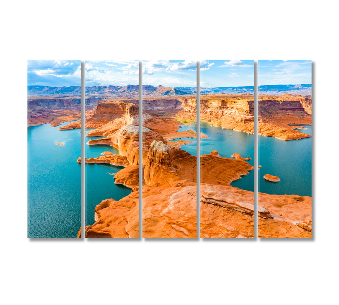 Lake Powell National Park Landscape Canvas Print-Canvas Print-CetArt-5 Panels-36x24 inches-CetArt