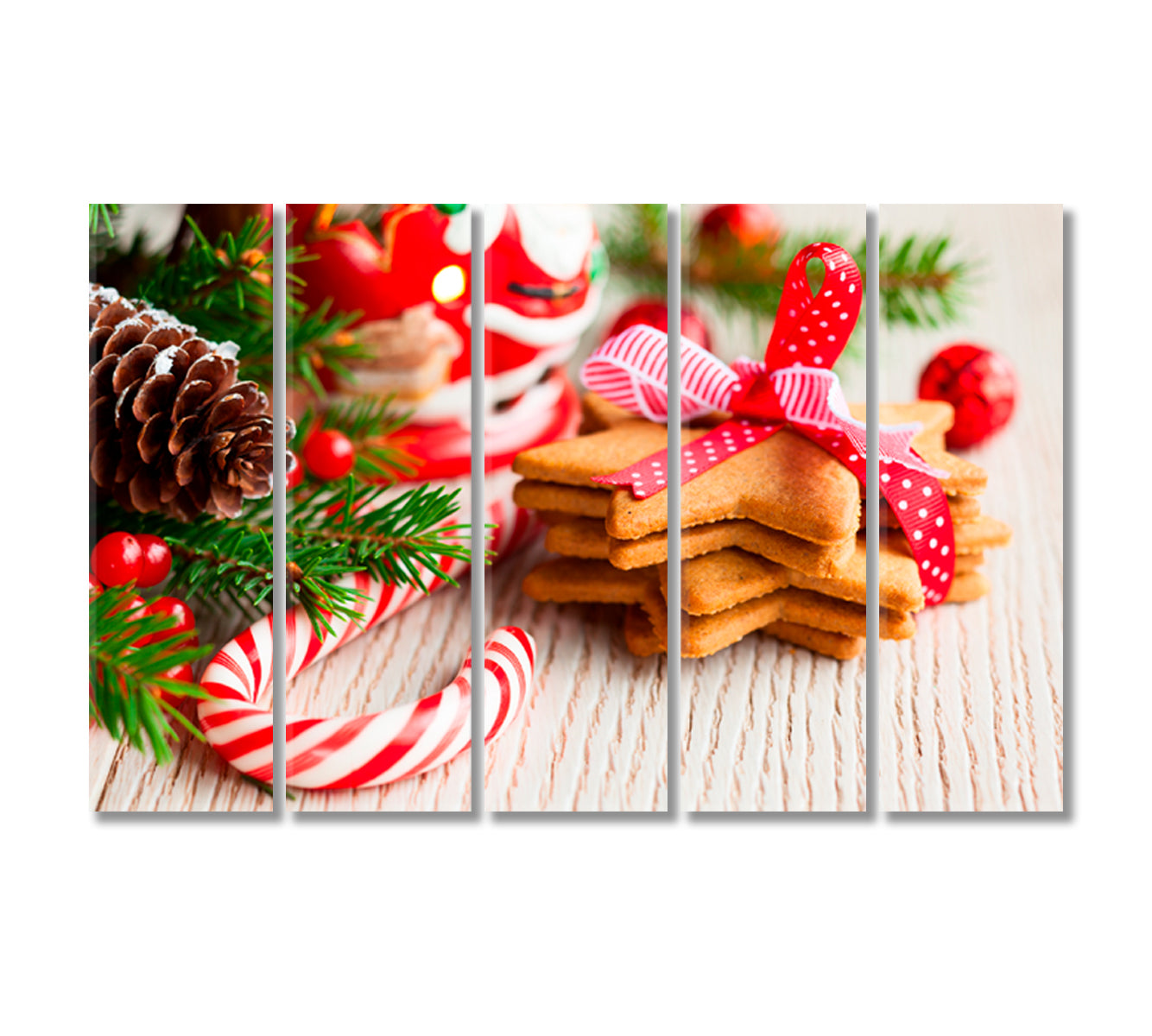 Christmas Cookies Canvas Print-Canvas Print-CetArt-5 Panels-36x24 inches-CetArt