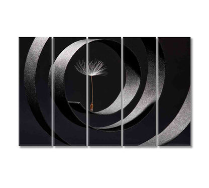 Amazing Abstract Dandelion Seed Canvas Print-Canvas Print-CetArt-5 Panels-36x24 inches-CetArt