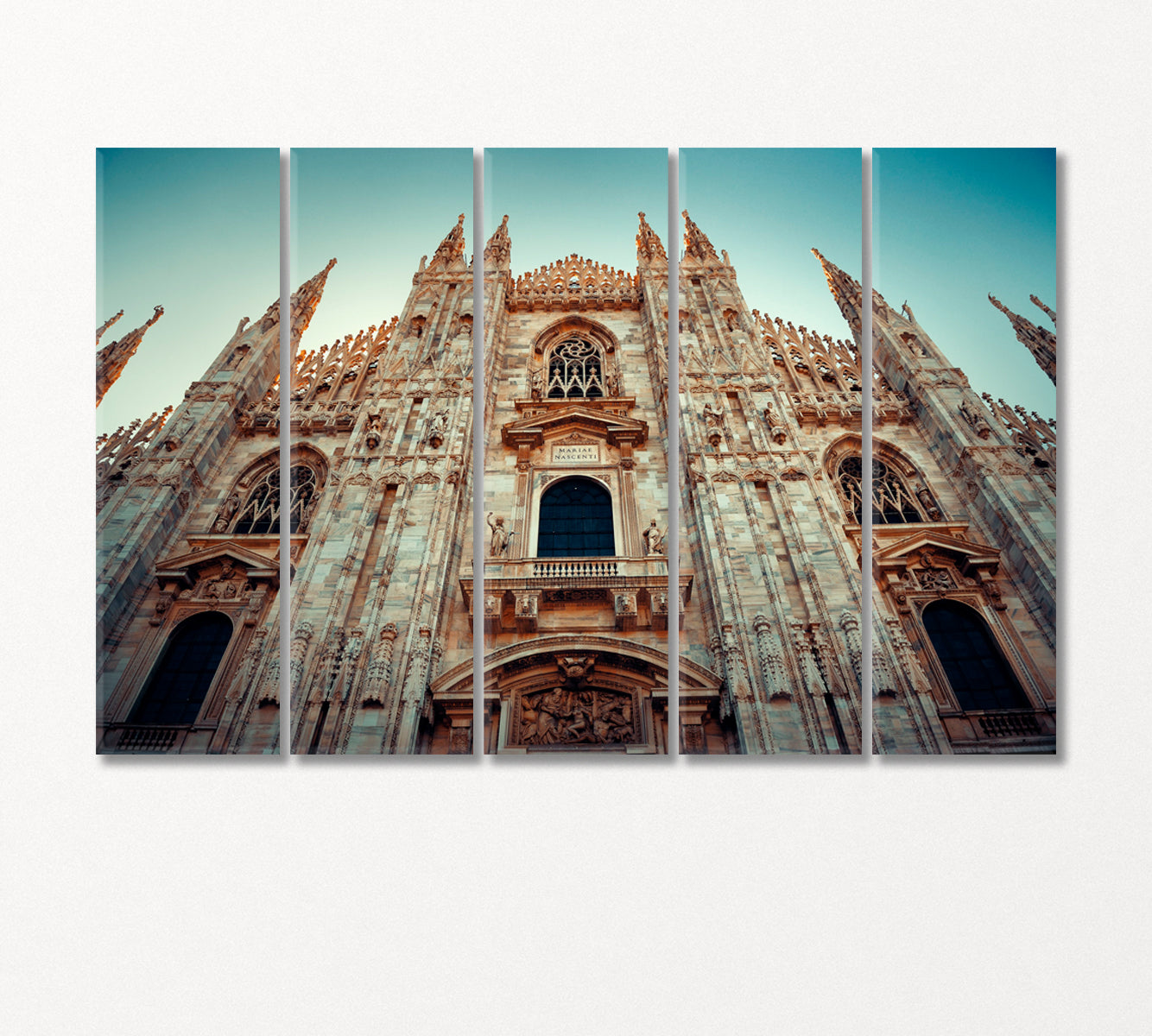 Splendor of Milan Cathedral Italy Canvas Print-Canvas Print-CetArt-5 Panels-36x24 inches-CetArt