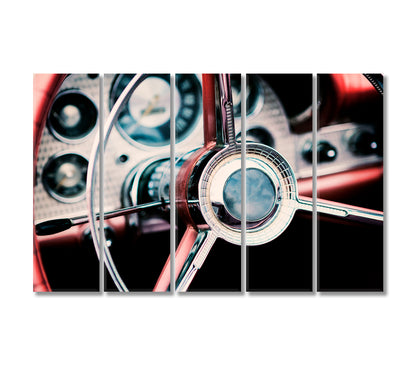 Classic Car Interior Canvas Print-Canvas Print-CetArt-5 Panels-36x24 inches-CetArt