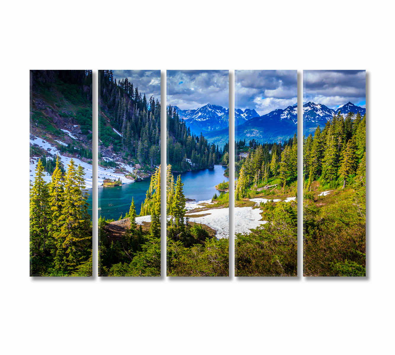 Glacier National Park Montana USA Canvas Print-Canvas Print-CetArt-5 Panels-36x24 inches-CetArt