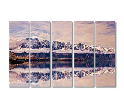 Remarkables Queenstown New Zealand Canvas Print-Canvas Print-CetArt-5 Panels-36x24 inches-CetArt