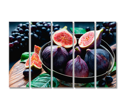Fresh Figs Canvas Print-Canvas Print-CetArt-5 Panels-36x24 inches-CetArt