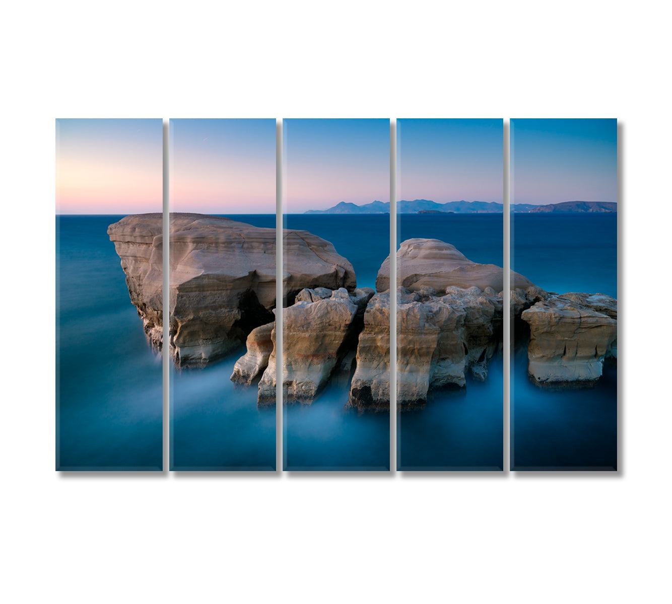 Seascape During Sunset Canvas Print-Canvas Print-CetArt-5 Panels-36x24 inches-CetArt