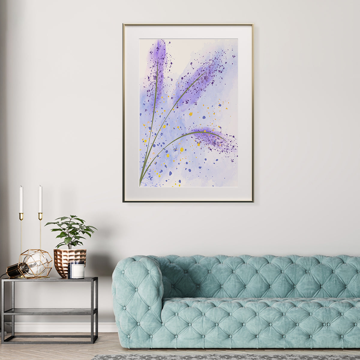 Abstract Lavender Minimalist Poster Wall Art Decor For Room-Vertical Posters NOT FRAMED-CetArt-8″x10″ inches-CetArt