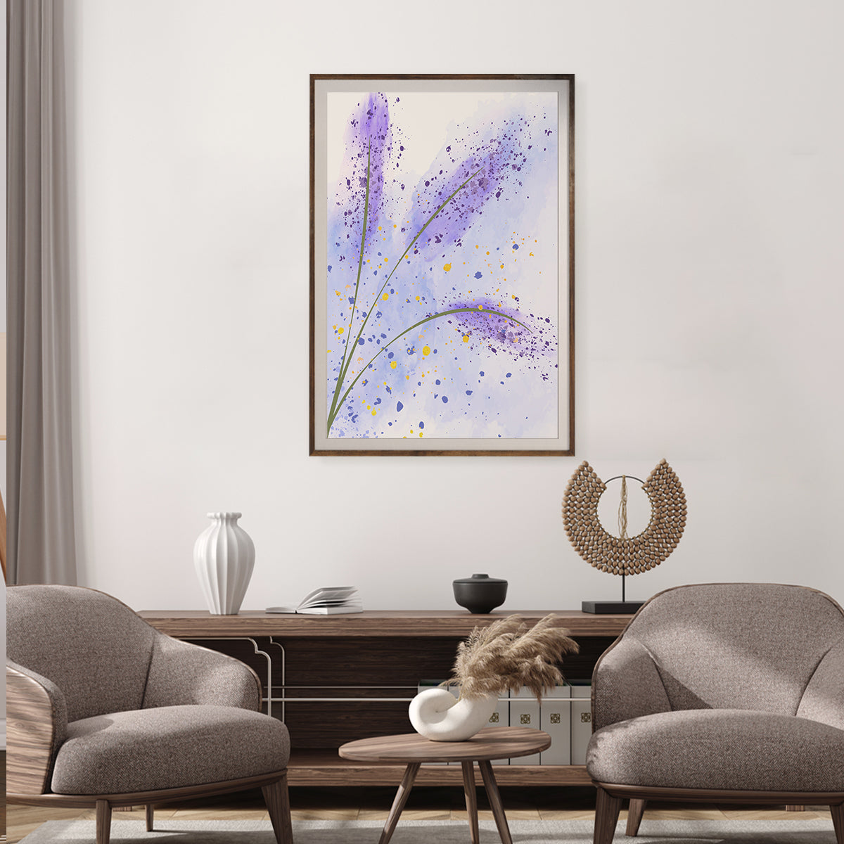 Abstract Lavender Minimalist Poster Wall Art Decor For Room-Vertical Posters NOT FRAMED-CetArt-8″x10″ inches-CetArt