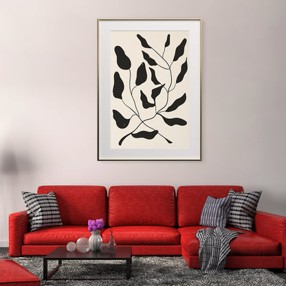 Boho Style Abstract Leaves Vintage Art Poster Wall Decor-Vertical Posters NOT FRAMED-CetArt-8″x10″ inches-CetArt